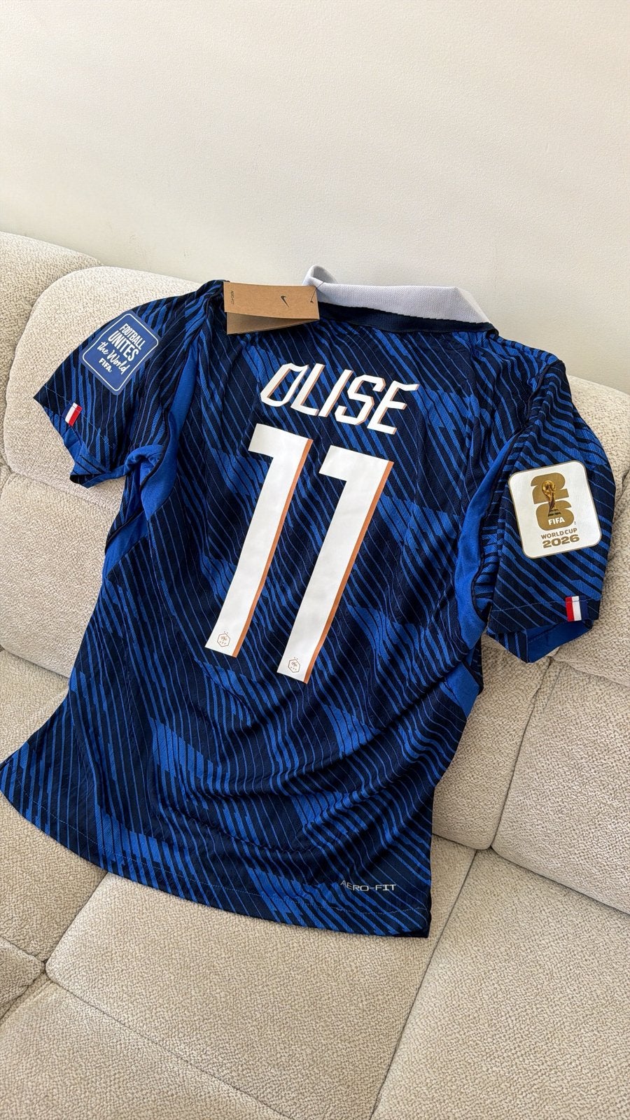 Olise WK 2026 Thuisshirt (Player versie), Maat M, Ophalen of Verzenden, Nieuw, Shirt