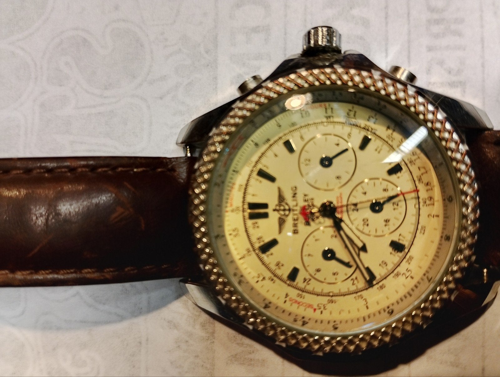 Breitling Bentley horloge, Ophalen, Staal, Breitling, 1960 of later
