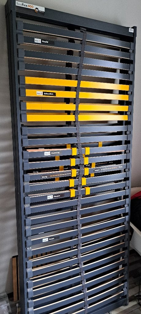Lattenbodem, Ophalen, Eenpersoons, Zo goed als nieuw, 80 cm