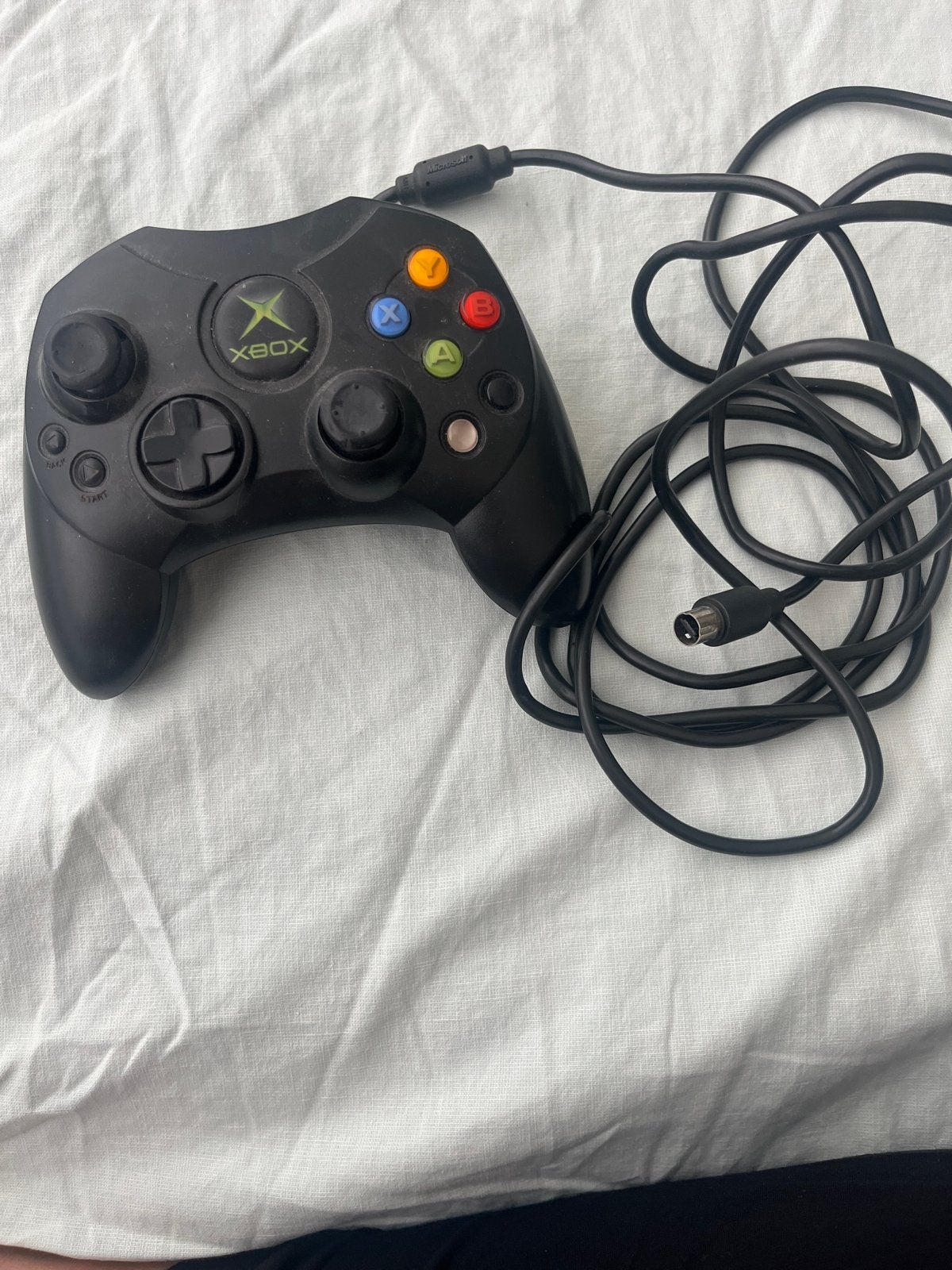 Xbox Controller S - Originele bedrade controller, Ophalen of Verzenden, Zo goed als nieuw, Controller, Xbox Original