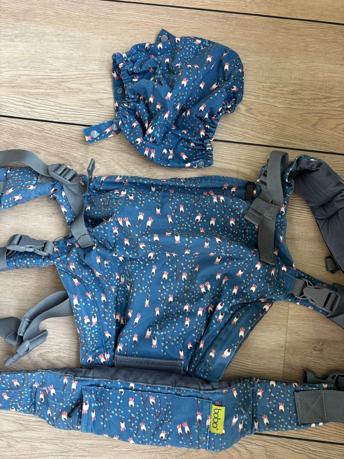Boba Draagzak met bloemenprint, Kinderen en Baby's, Overige merken, Gebruikt, Buik of Rug, Ophalen of Verzenden
