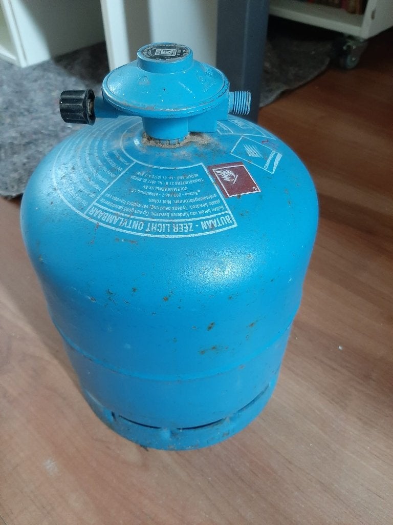 gasfles, Ophalen, Gebruikt