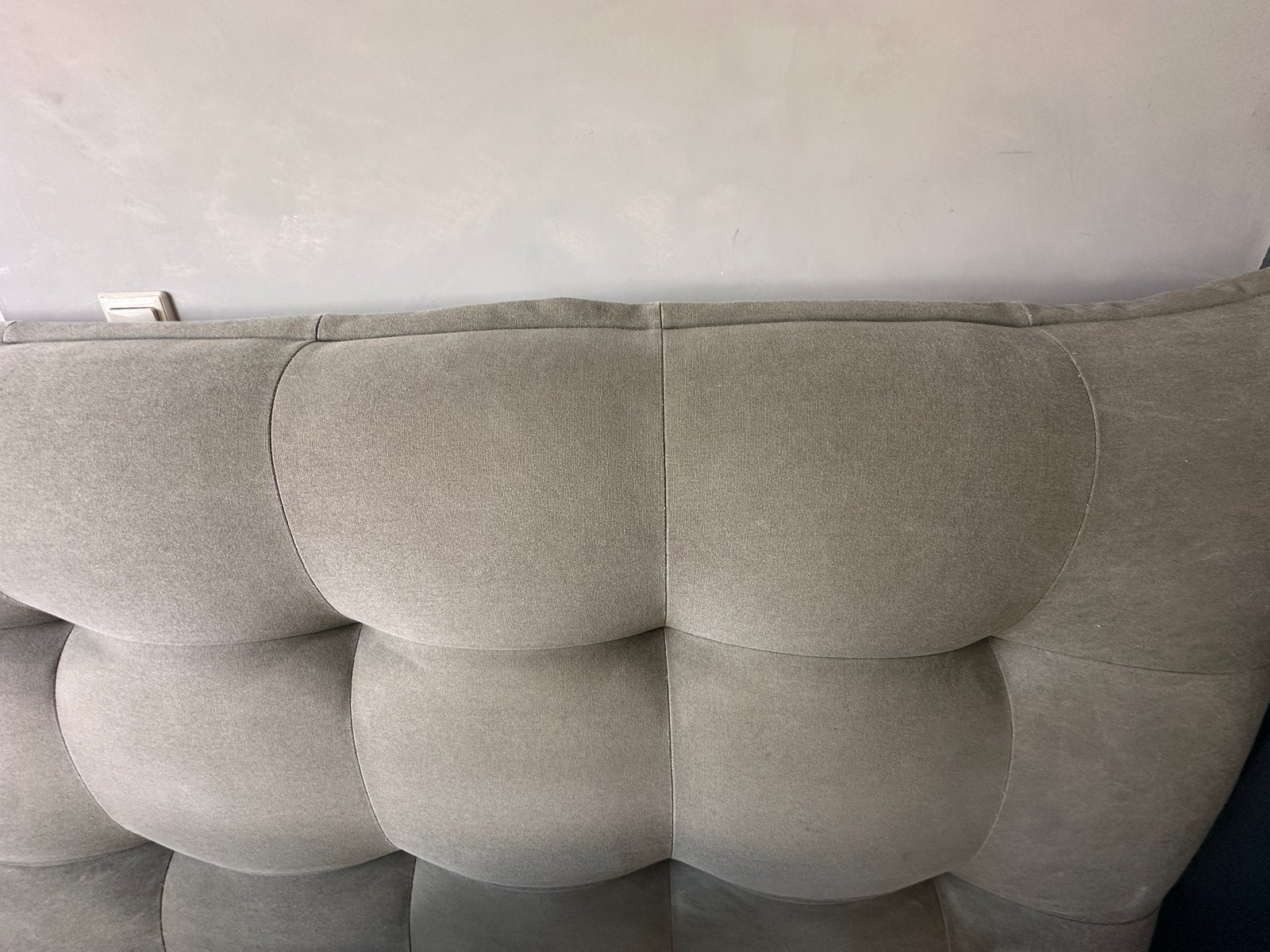 Hoofdbord tweepersoonsbed stonewashed groen 240x110x20cm, Ophalen, Tweepersoons, Zo goed als nieuw, Overige maten