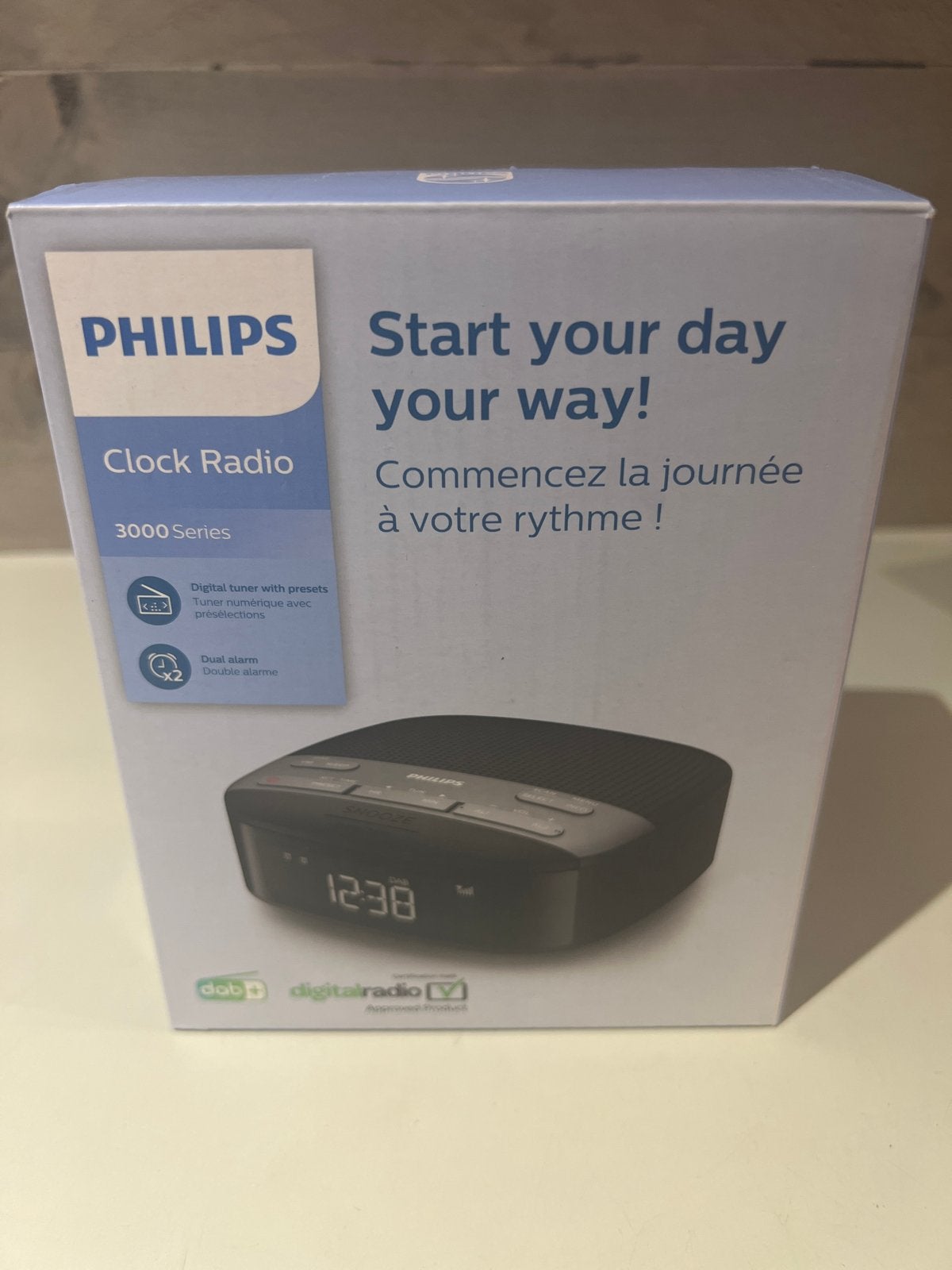 Philips Clock Radio 3000 Series - Digitale wekkerradio, N, N, Nieuw, Ophalen of Verzenden