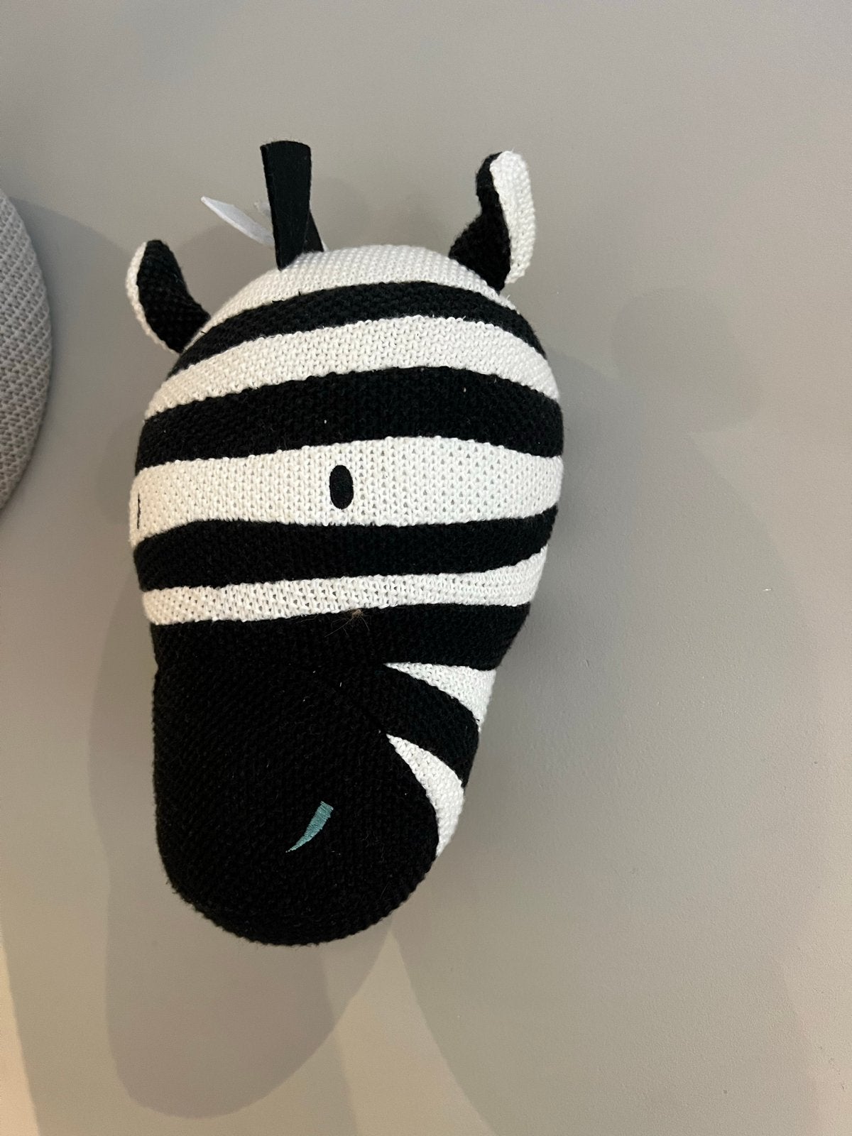 Leuke zebra wanddecoratie voor de kinderkamer, Huis en Inrichting, Woonaccessoires | Overige, Zwart, Ophalen of Verzenden, Zo goed als nieuw