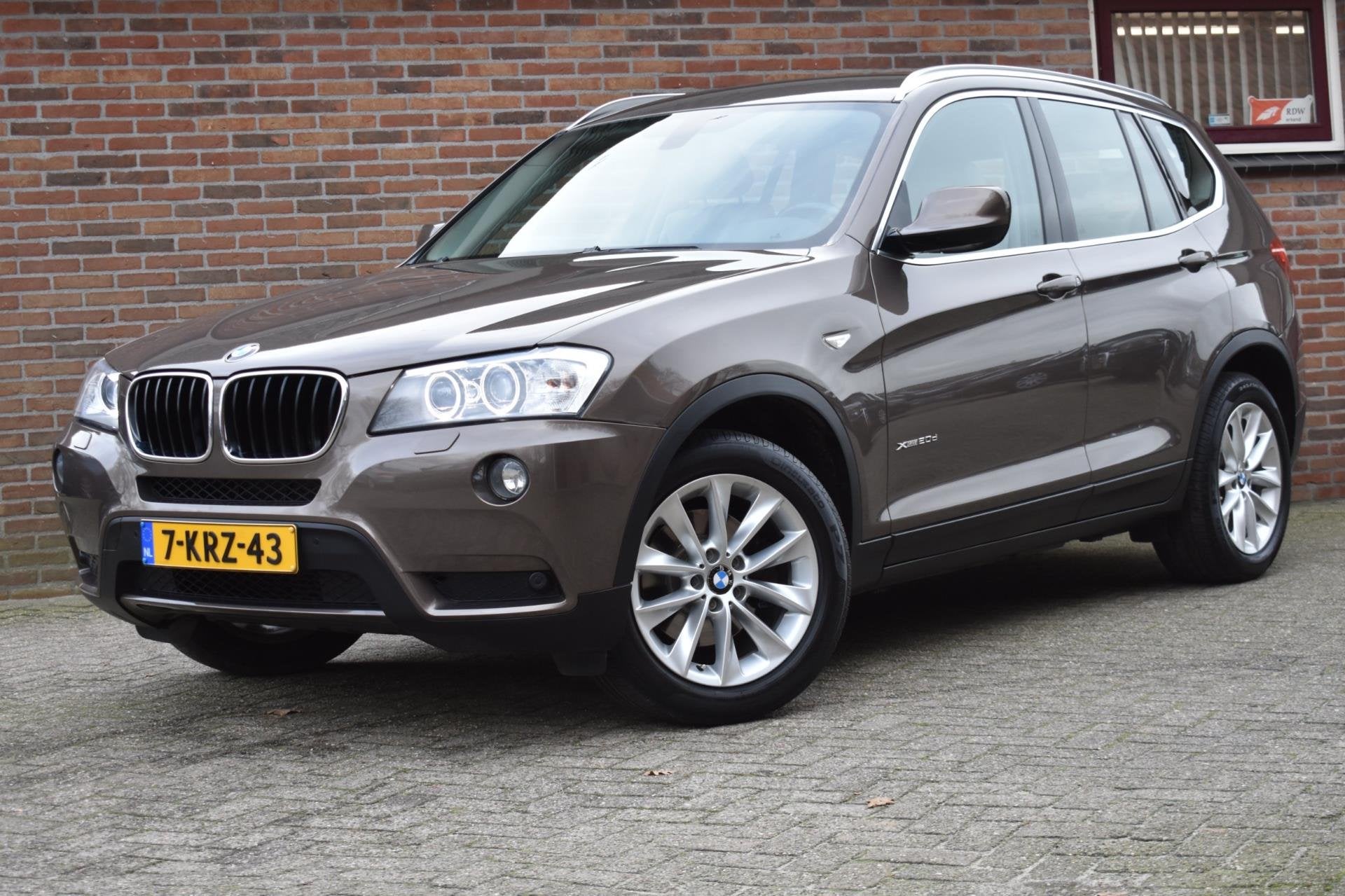 BMW X3 XDrive20d High Executive '13 Xenon Leder Clima Navi C, Auto's, Automaat, Euro 5, Beige, Automatische klimaatregeling