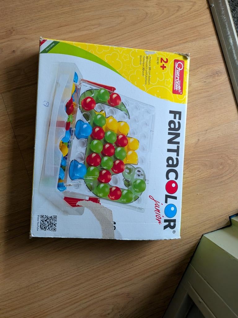 Quercetti Fantacolor Junior mozaïekspel voor kinderen, Ophalen of Verzenden, Gebruikt, Overige merken