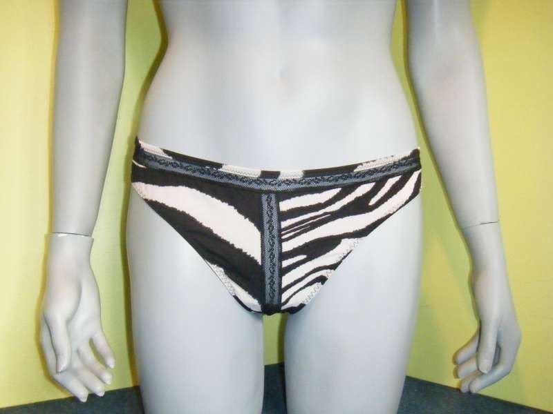 Roberto Cavalli Zebra string XL, Ophalen of Verzenden, Zwart, String