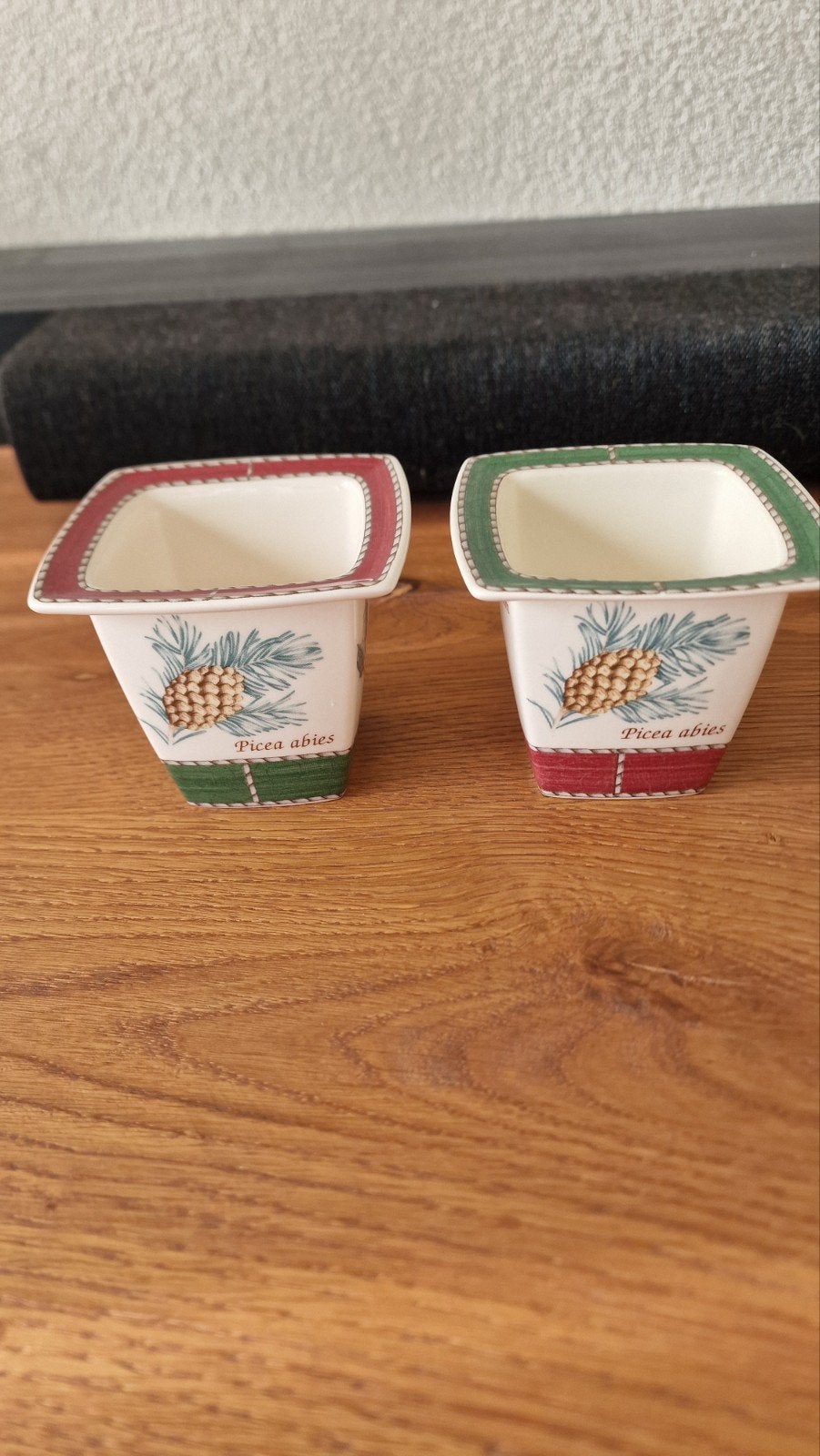 Sarahs garden kerst votive kandelaars waxine kerstservies, Nieuw, Ophalen of Verzenden, Overige stijlen, Aardewerk