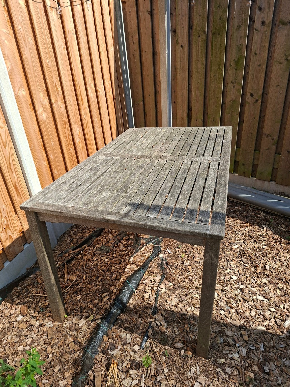 Tuintafel teak, Tuin en Terras, Tuintafels, Ophalen, Gebruikt, Rechthoekig, Teakhout
