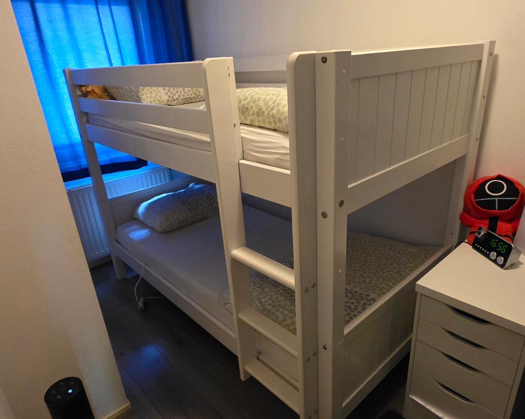 Stapelbed, Huis en Inrichting, Slaapkamer | Stapelbedden en Hoogslapers, Ophalen, 100 cm, 210 cm, 160 tot 180 cm