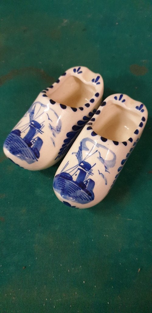 klompen delfts blauw , 2 stuks, Verzamelen, Beelden en Beeldjes, Ophalen of Verzenden
