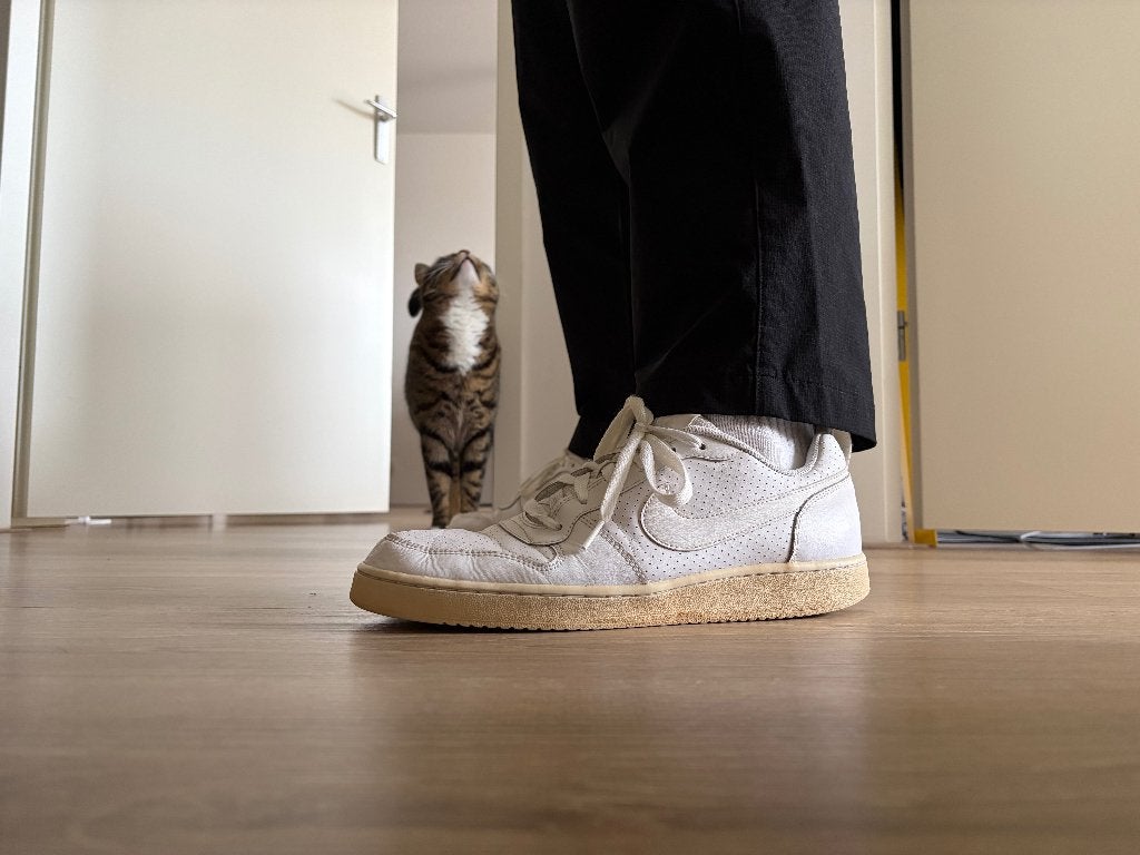 Nike Court Borough Low Sail / Cream '80 basketbal maat 44, Kleding | Heren, Schoenen, Wit, Nike, Ophalen of Verzenden, Sneakers of Gympen