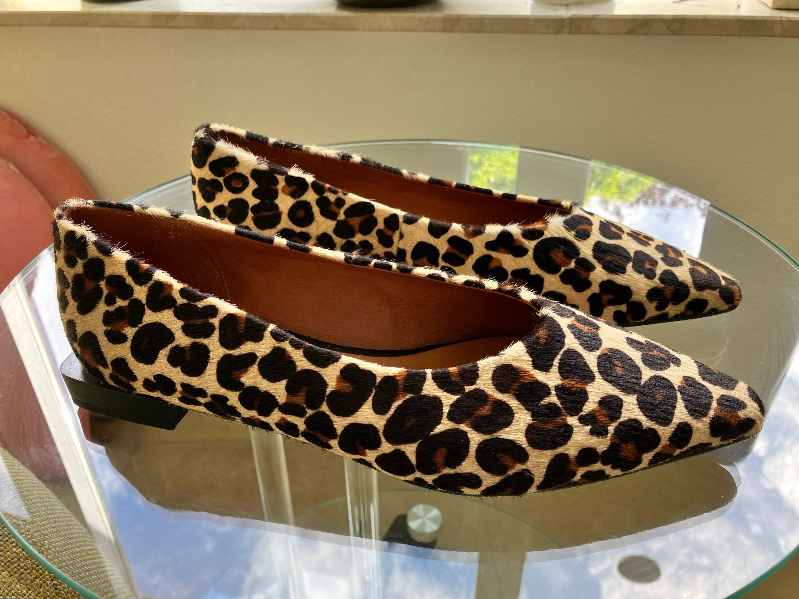 Ángel Alarcón Ballerina's met Luipaardprint Nieuw! Mt 39, Kleding | Dames, Schoenen, Bruin, Nieuw, Ballerina's, Ophalen of Verzenden