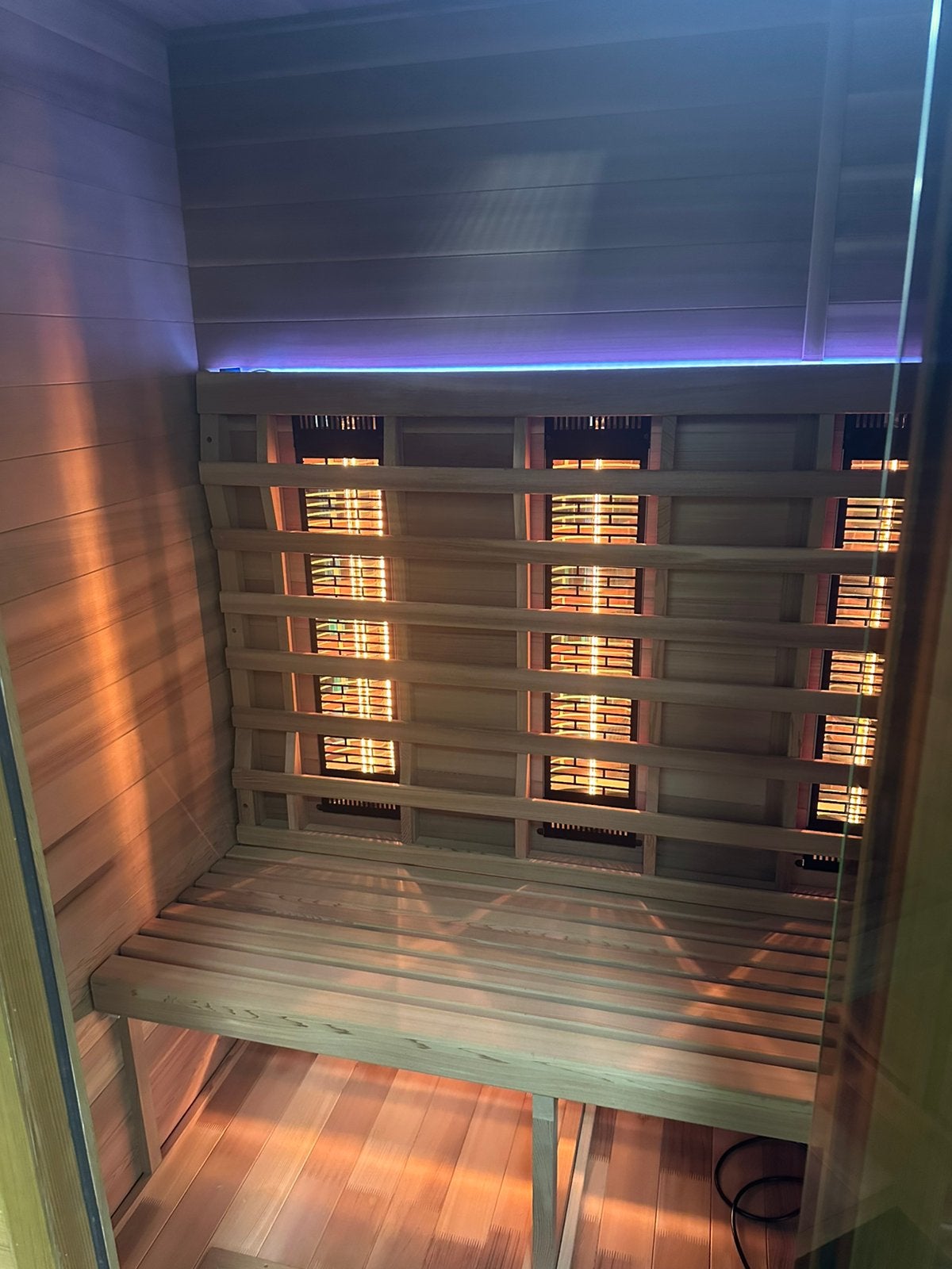 Infra4Health infrarood sauna Redcedar 150X110X200 cm, Ophalen, Zo goed als nieuw, Infrarood