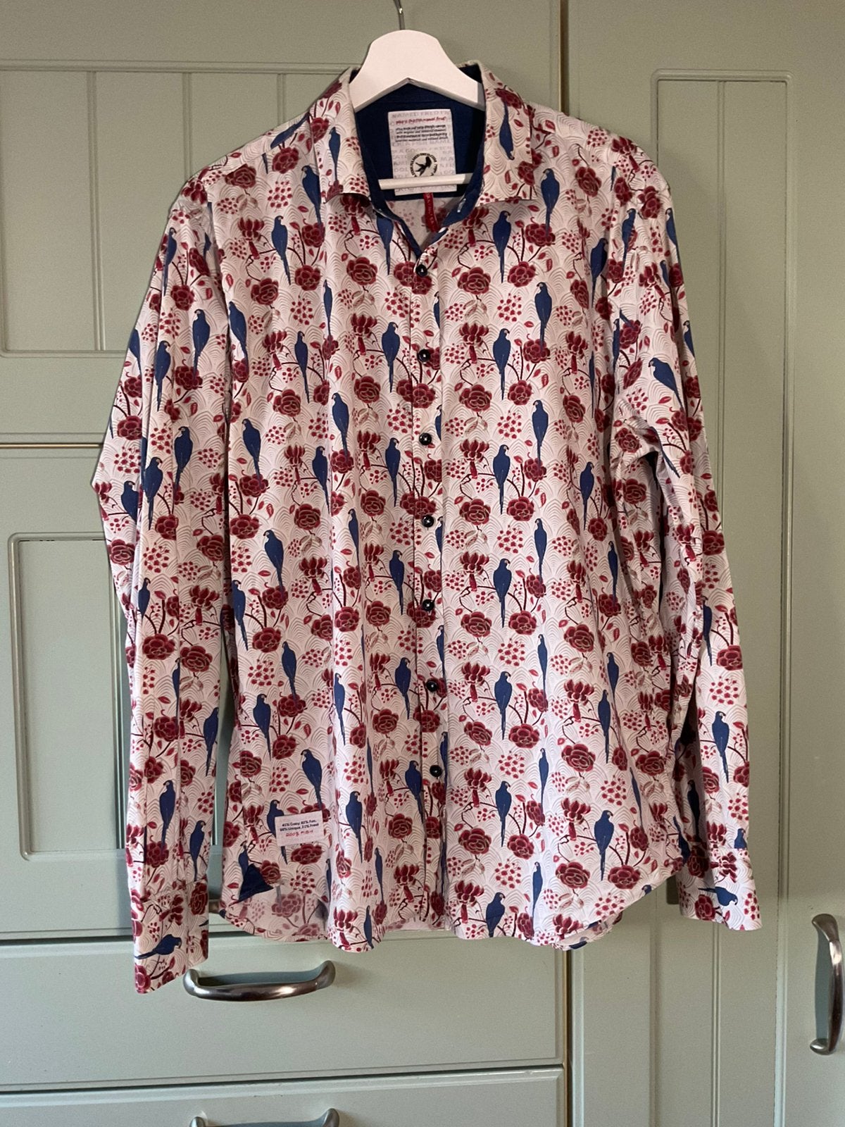 A Fish Named Fred maat XL voor welke look je ook gaat, Ophalen of Verzenden, Zo goed als nieuw, Wit, Halswijdte 43/44 (XL)
