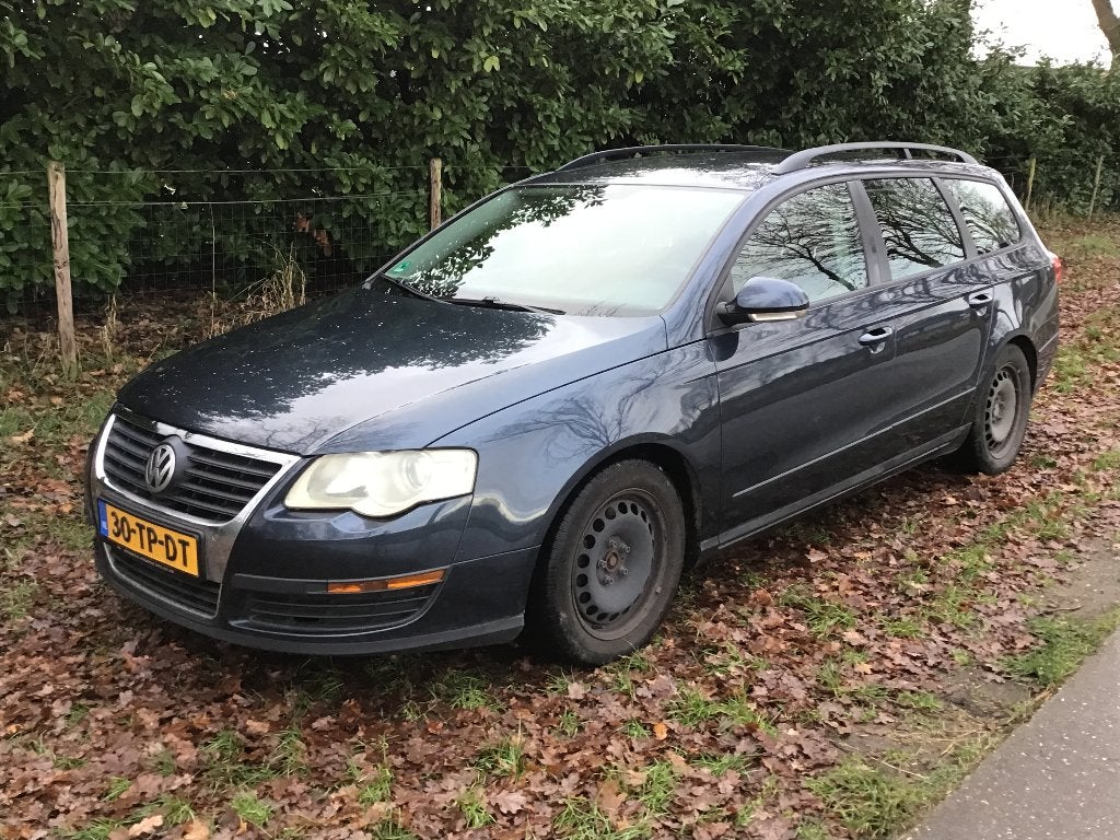 Volkswagen Passat 1.9 TDI 77KW Variant 2007 Grijs, Auto's, Stof, 4 cilinders, Blauw, Origineel Nederlands