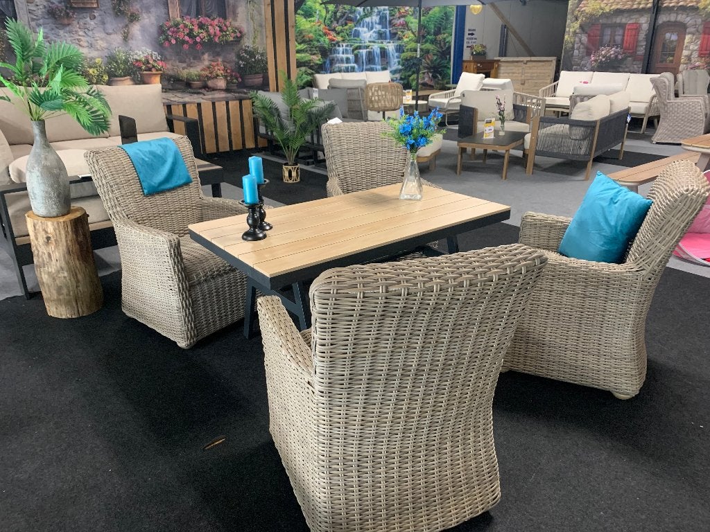 Tuinset Corfu, Ophalen, 4 zitplaatsen, Tuinset, Eettafel