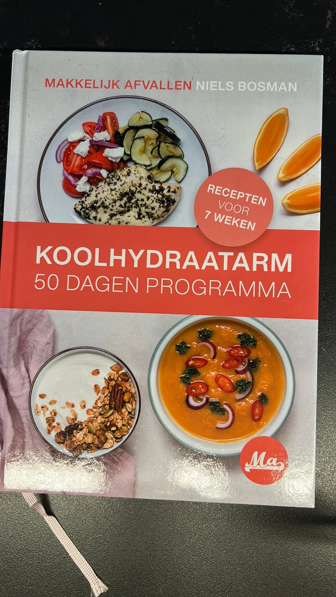 Niels Bosman - Koolhydraatarm 50 dagen programma, Boeken, Dieet en Voeding, Ophalen of Verzenden, Zo goed als nieuw, Niels Bosman