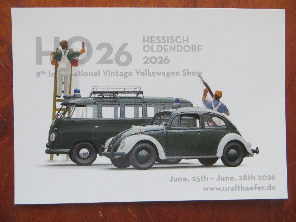 ansichtkaart Vintage Volkswagen Show, Ophalen of Verzenden, Nieuw, Volkswagen