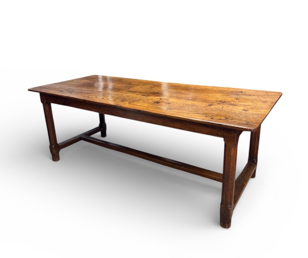 Antieke Franse eettafel tafel eikenhout 204 cm, Ophalen