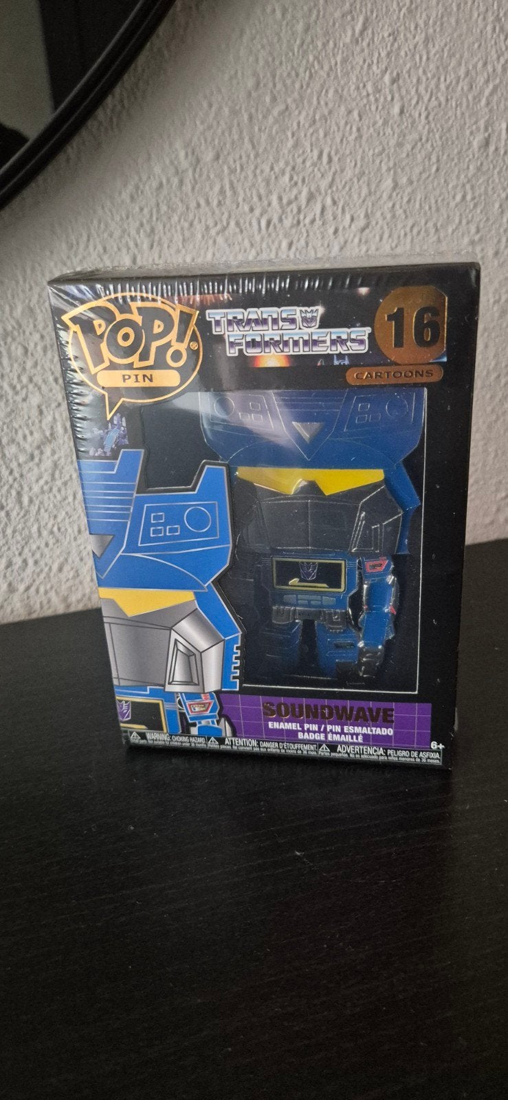 Funko Pop! Pin Cartoons Transformers 16 Soundwave, Ophalen of Verzenden, Nieuw