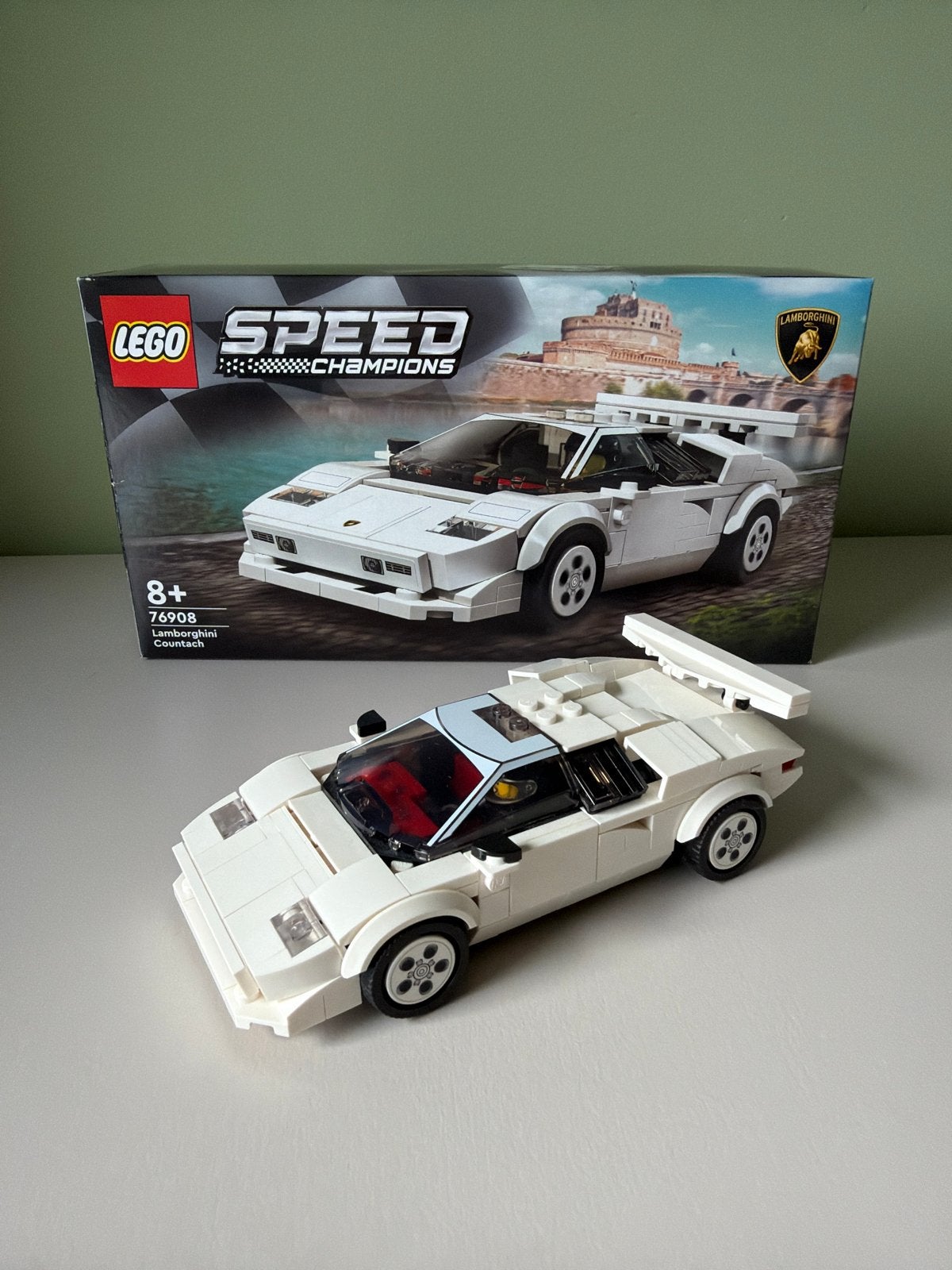 LEGO Speed Champions 76908 Lamborghini Countach - Geopende d, Ophalen, Lego, Speed Champions, Zo goed als nieuw