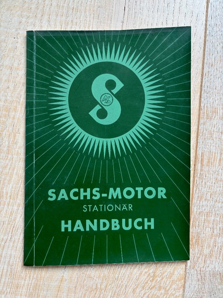 Prachtige handleiding voor Sachs stationaire motoren, Motoren, Ophalen of Verzenden, Overige merken