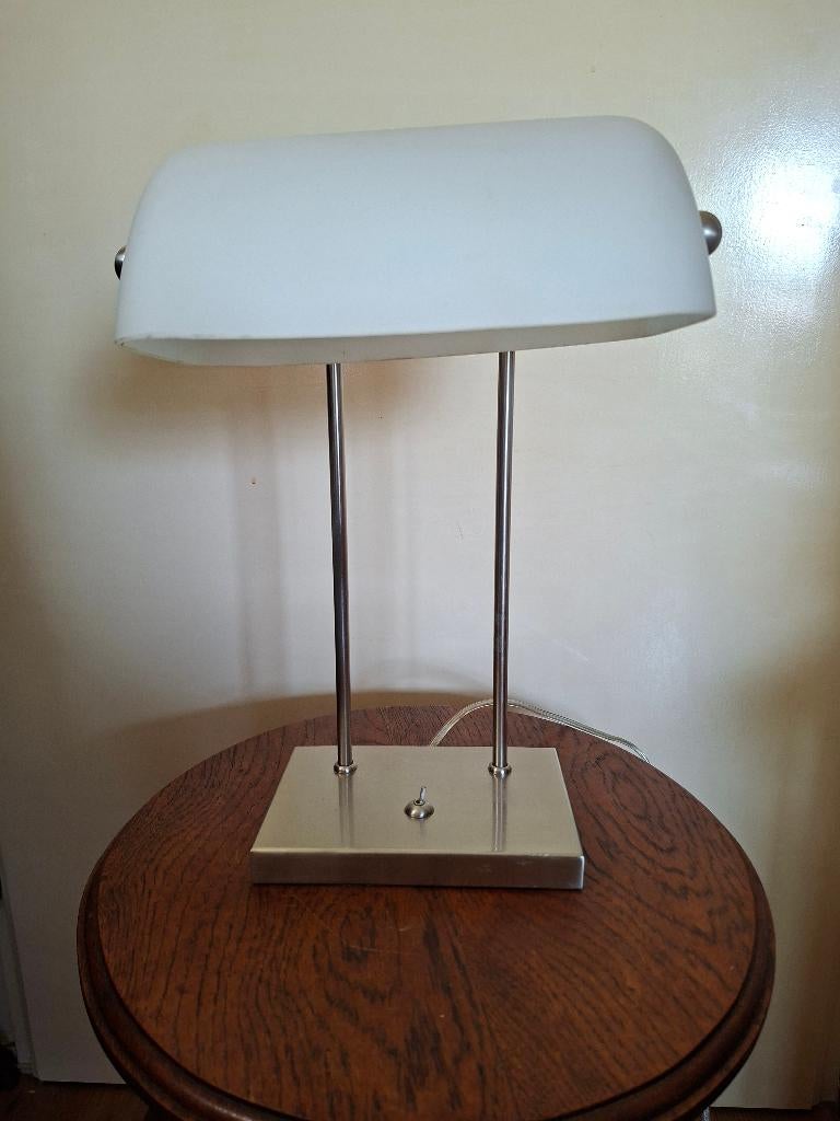 Steinhauer moderne bankiers / notaris lamp in art deco stijl, Ophalen