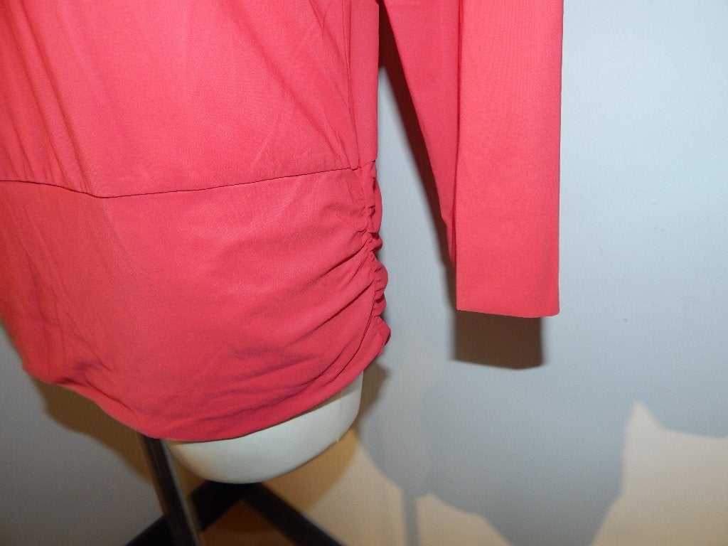 Studio Anneloes travel stof shirt cerise rood gesmockt L, Studio Anneloes, Maat 42/44 (L), Ophalen of Verzenden, Zo goed als nieuw