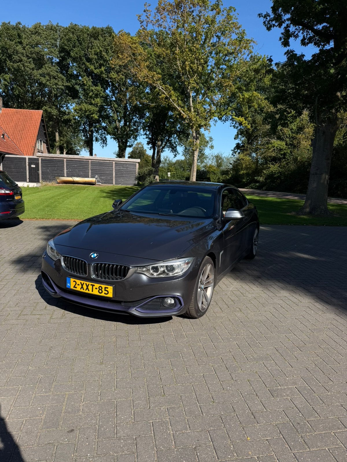 BMW 4-Serie 420IA 2.0 2014 Grijs, Auto's, Achterwielaandrijving, Zwart, 4 stoelen, Origineel Nederlands