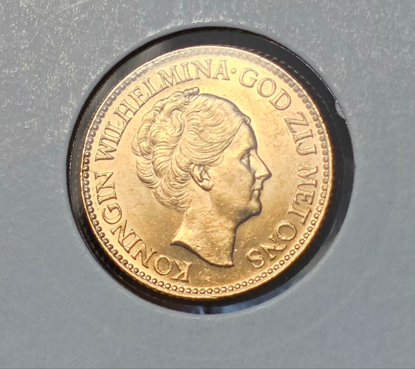 10 gulden 1933 Nederland, Verzenden, Koningin Wilhelmina, 10 gulden, Goud