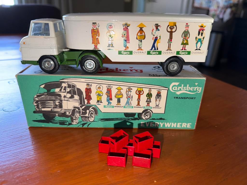 TEKNO DENMARK 458 CARLSBERG, Ophalen of Verzenden, Zo goed als nieuw, Bus of Vrachtwagen, Tekno