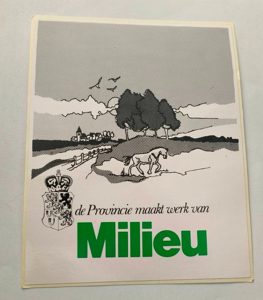 Sticker Limburg de provincie maakt werk van Milieu, Ophalen of Verzenden, Zo goed als nieuw, Overige typen