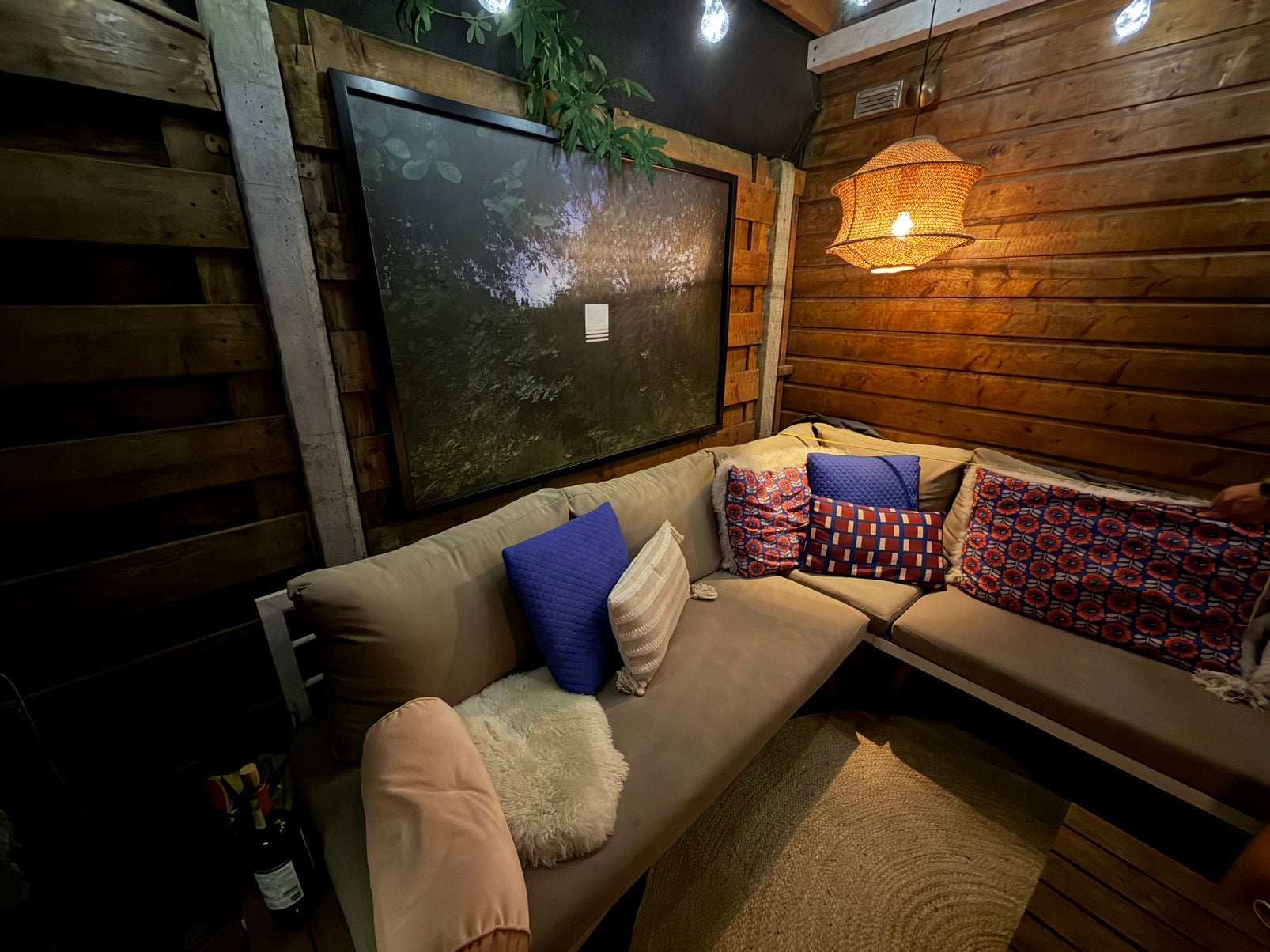 Loungeset hoekbank Alice garden, Ophalen, Gebruikt, Hout