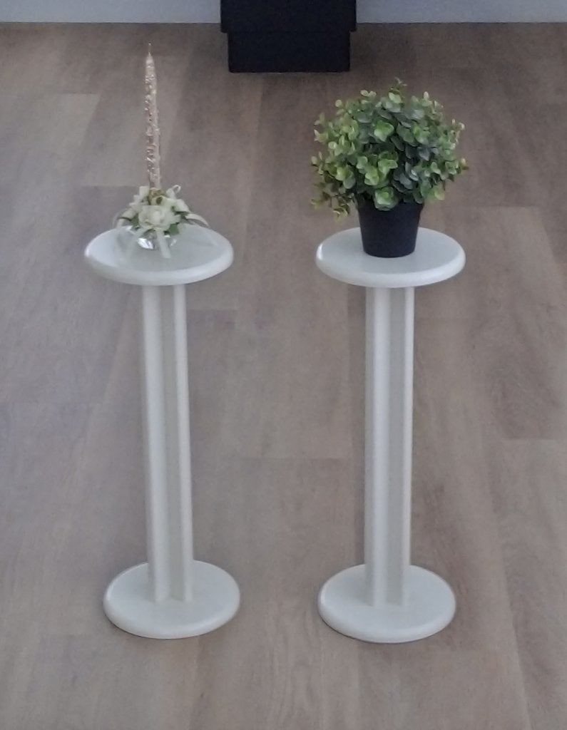 2 (planten) zuiltjes / pilaartjes in nieuwstaat, Ophalen, Nieuw