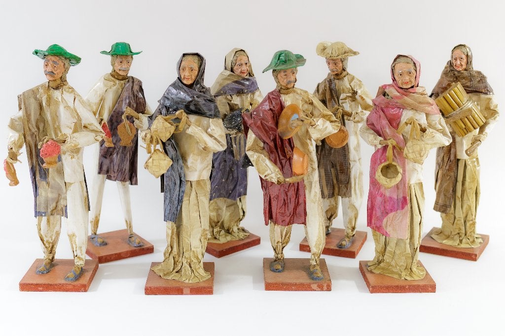 Partij mooie papier mache poppen 35cm hoog +/- 600 stuks, Verzamelen, Ophalen of Verzenden, Nieuw, Pop
