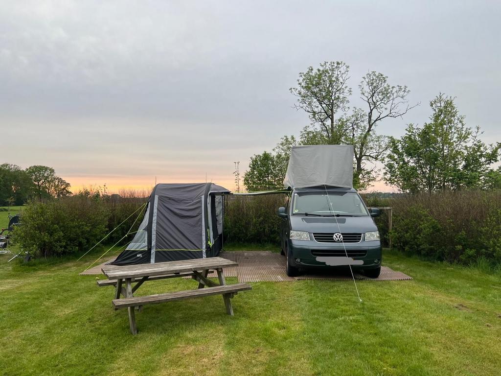 Obelink zijtent voor camper - Nieuwstaat, compleet, Caravans en Kamperen, Ophalen of Verzenden, Zo goed als nieuw