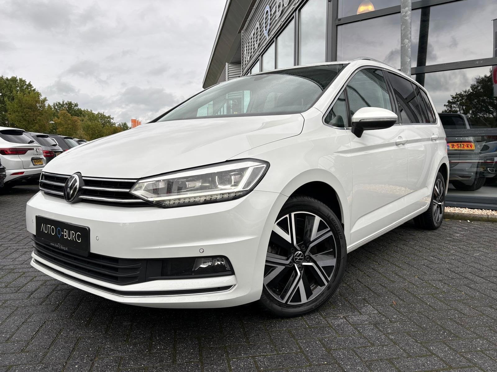 Volkswagen Touran 2.0 TDI Highline 7 Persoons | Panorama | E, Auto's, Gebruikt, Wit, Origineel Nederlands, Bedrijf
