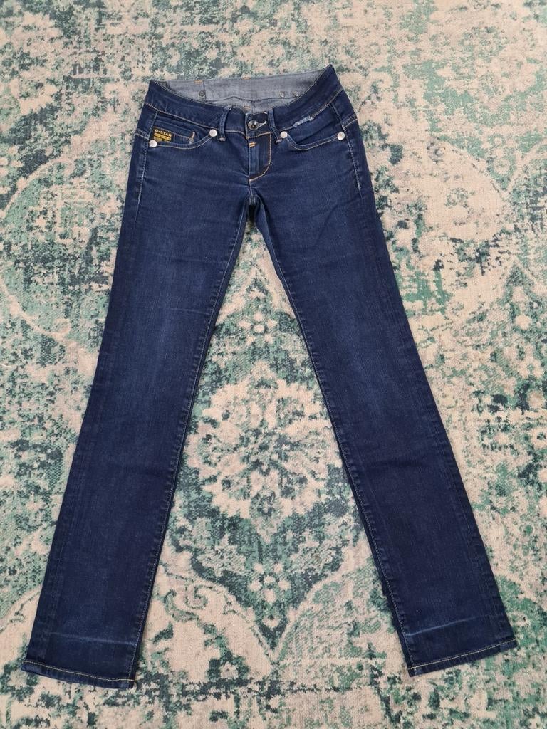 G-star raw midge straight W25 L32 Dames Tulsi2532 Low-rise, Blauw, Ophalen of Verzenden, W27 (confectie 34) of kleiner, G-STAR RAW