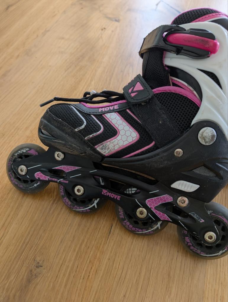 Verstelbare skeelers voor meisjes - Maat 34-37, Sport en Fitness, Schaatsen, Ophalen of Verzenden, Gebruikt, Overige typen, Overige merken