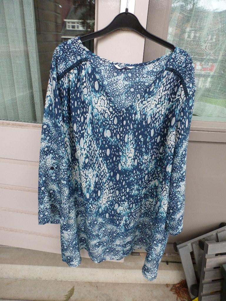 nieuw ZOMER miss etam tuniek blouse 52 -GRATIS zend, Verzenden, Nieuw, Maat 46/48 (XL) of groter, Blauw