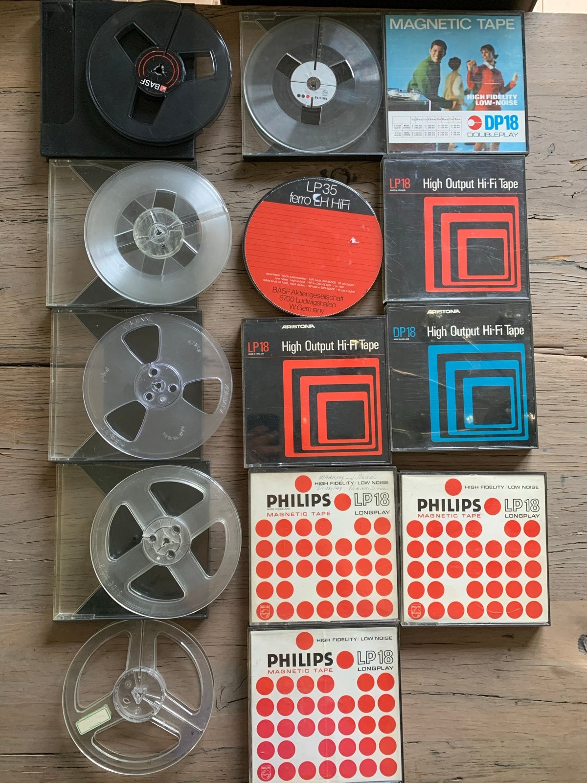 Partij diverse banden voor bandrecorder, Audio, Tv en Foto, Bandrecorders, Ophalen of Verzenden, Onderdeel, Met banden