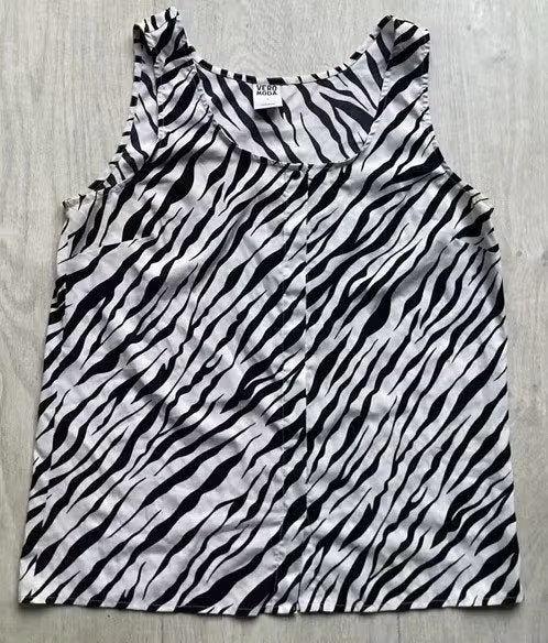 Zebra Top/ blouse maat L Vero Moda, Vero Moda, Zwart, Maat 42/44 (L), Ophalen of Verzenden