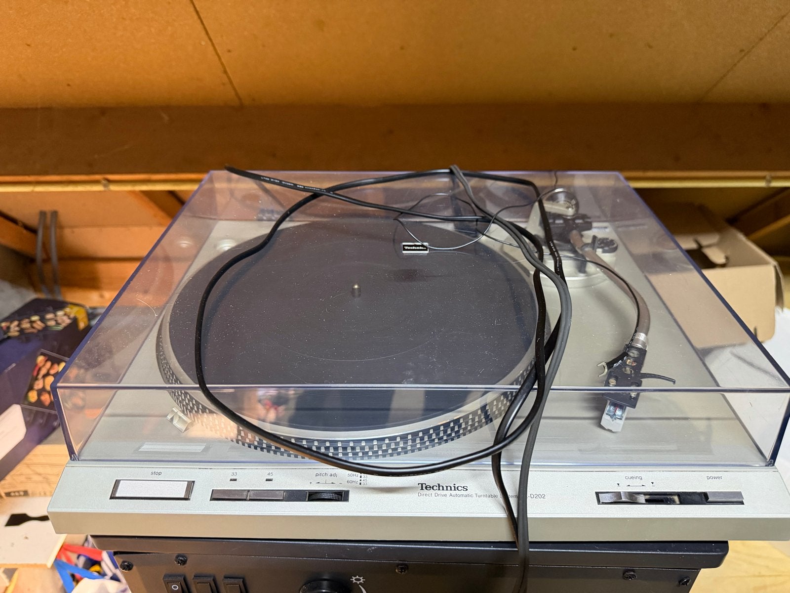 Technics SL-D202 Direct Drive Platenspeler met LP's 37 stuks, Ophalen of Verzenden, 1980 - 1989, Gebruikt, 12 inch