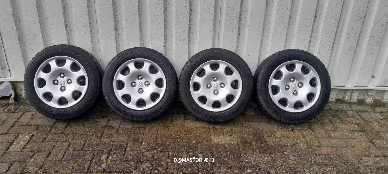 Peugeot velgen met winterbanden, Ophalen, Gebruikt, Peugeot