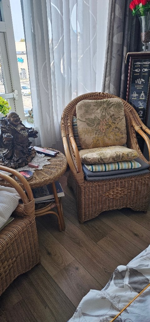 rotan set, Ophalen, Gebruikt, Twee, Bruin