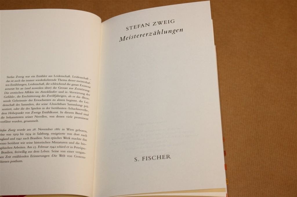 Meistererzählungen — Stefan Zweig, Novellen 2006, Ophalen of Verzenden, Gelezen