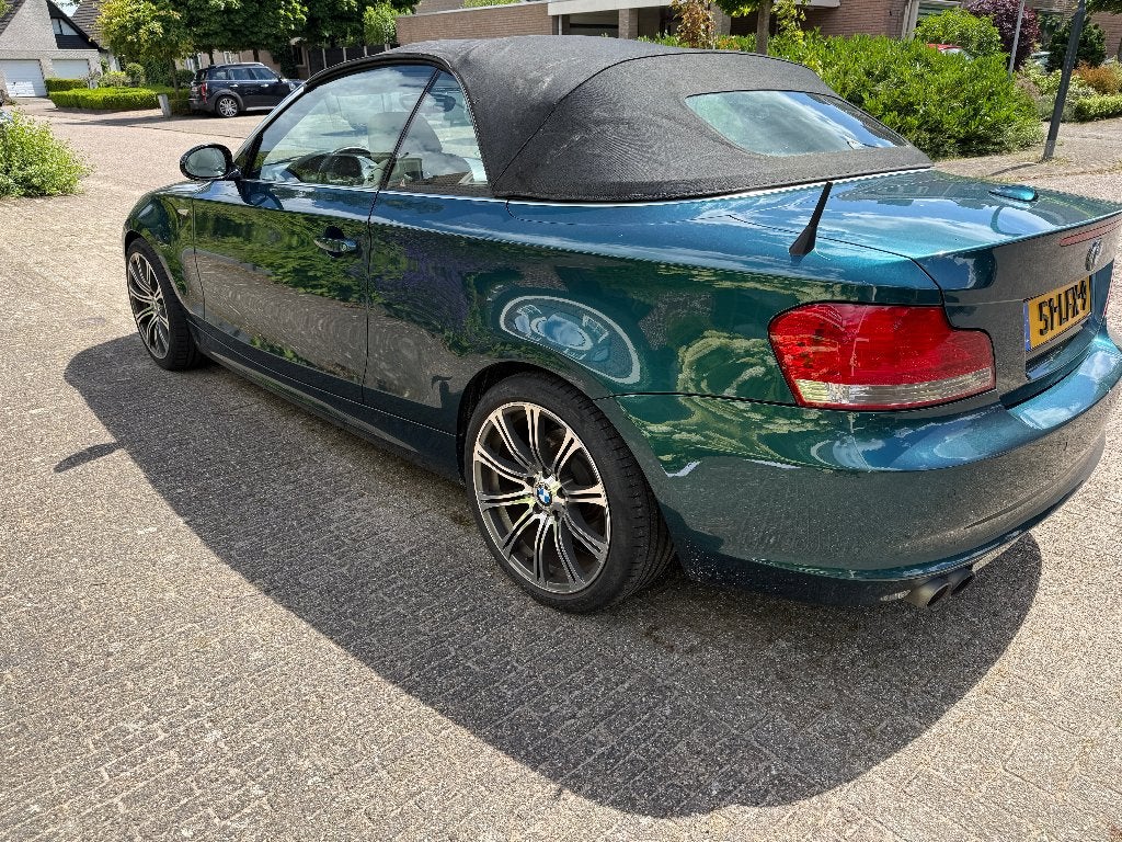 BMW 1-Serie 3.0 125I Cabrio 2007 Groen, Auto's, 1-Serie, Achterwielaandrijving, Beige, 4 stoelen