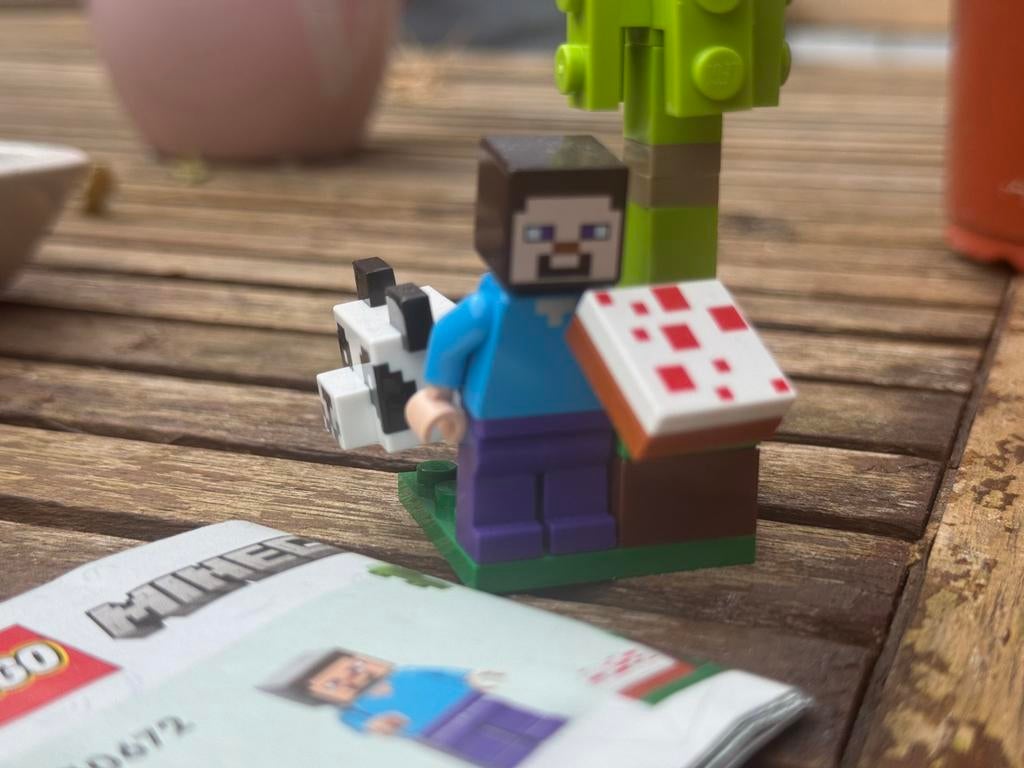 LEGO Minecraft Steve met Zombie en instructieboekje, Ophalen, Minecraft, Lego, Zo goed als nieuw